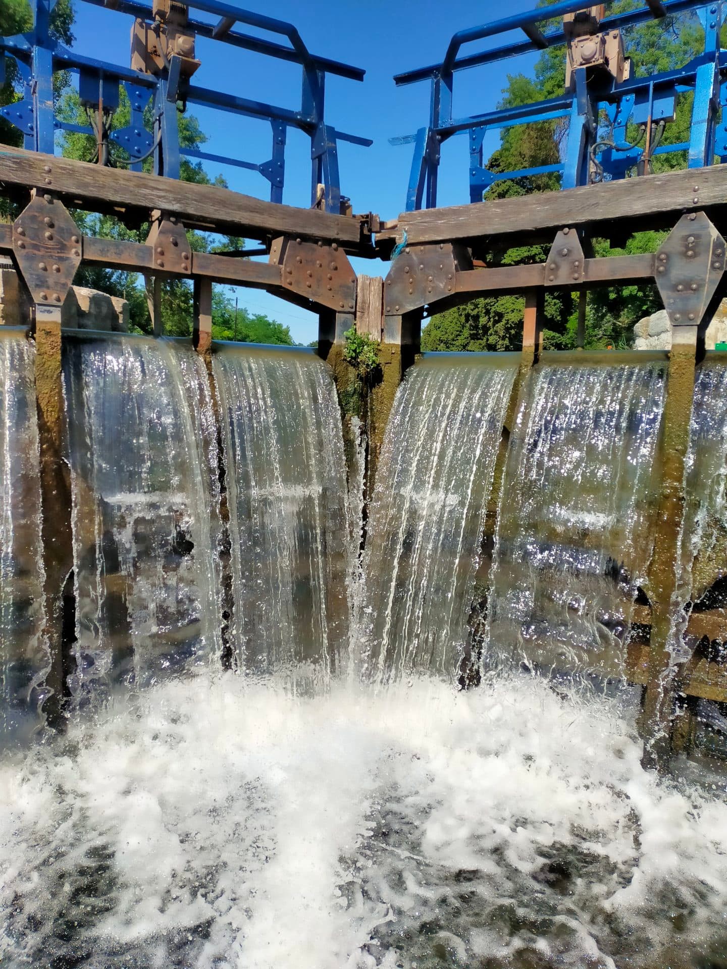 La péniche Tourmente sur le Canal du Midi
